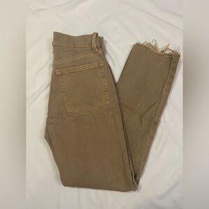 GAP Women’s Tan Straight Jeans